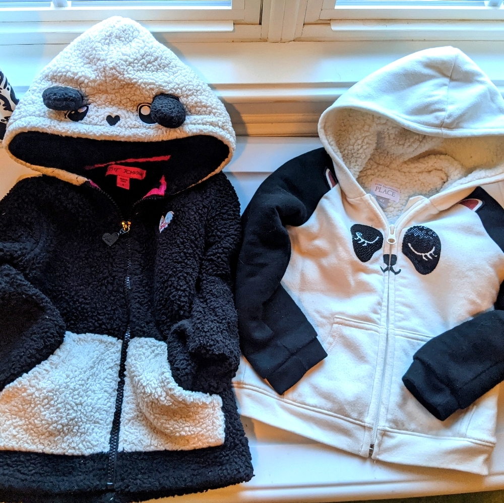 Betsy Johnson and Children's Place Panda hoodies
